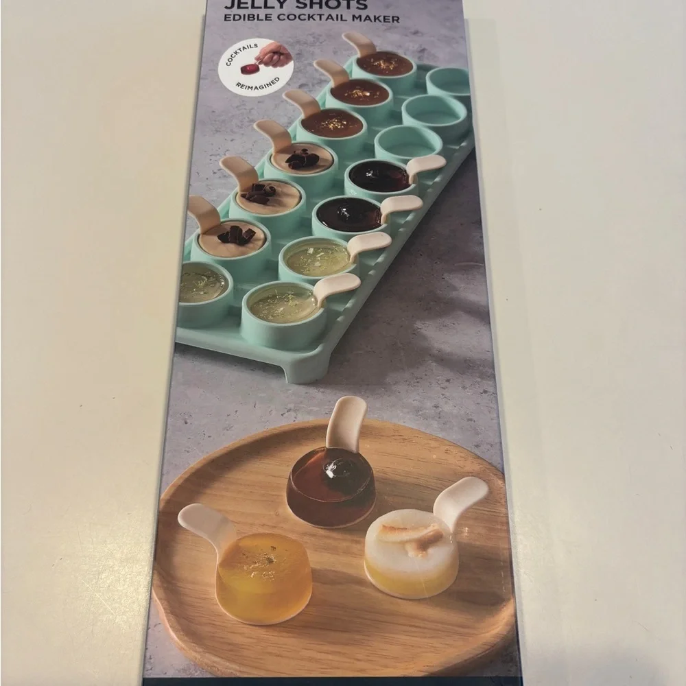 Williams Sonoma Jelly Shots Edible Cocktail Maker - Mint and Brown Never Used